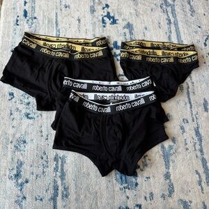 Lot of 6 Roberto Cavalli Men’s Briefs & Boxer Briefs XS